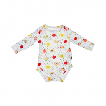 Îmbrăcăminte fete - Body cu maneca lunga pentru copii Mini Junior, BDY-16436-1M, Multicolor