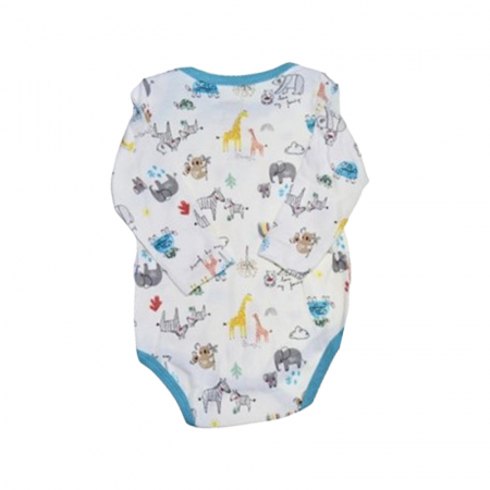 Body cu maneca lunga pentru baieti Mini Junior BDY-16448, Albastru [1]