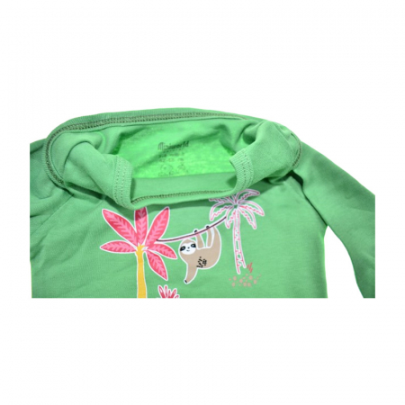 Body cu maneca lunga pentru copii Mini Junior, BDY-16960V, Verde [2]