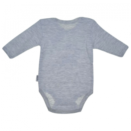 Body cu maneca lunga pentru baieti Mini Junior BDY-MJ16, Gri [2]