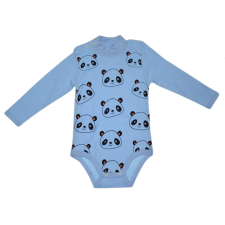 Body-uri baieti - Body cu maneca lunga pentru baieti Mini Junior BDY-MJ28, Albastru