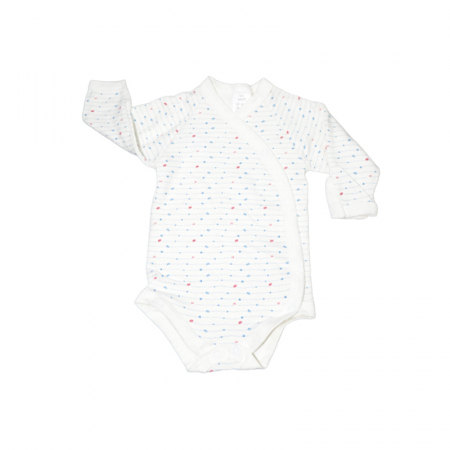 Body-uri baieti - Body cu maneca lunga pentru baieti Mini Junior CA52427-3, Alb
