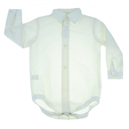 Body-uri baieti - Body cu maneca lunga pentru baieti Mini Junior KSL-204CM-86-cm, Crem
