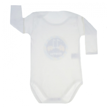 Body cu maneca lunga pentru baieti Mini Junior MJ-19C-80-cm, Crem [2]