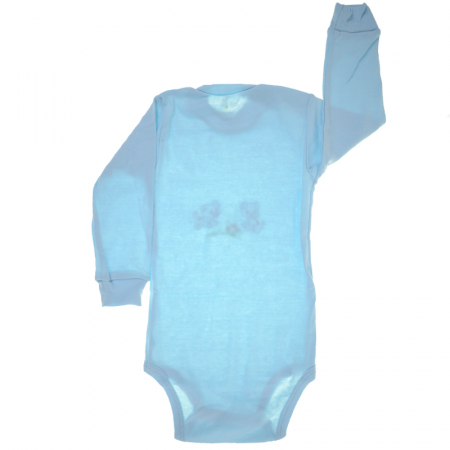 Body cu maneca lunga pentru baieti Pifou 603242-Q1, Turcoaz [2]