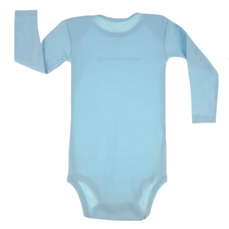 Body cu maneca lunga pentru baieti Pifou Model 6 ML6A2-86-89-cm, Albastru [2]