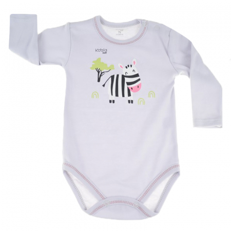 Body-uri baieti - Body cu maneca lunga pentru copii Koala Happy Baby 07-499G1_74 cm, Gri
