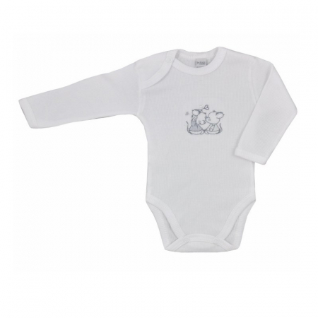Îmbrăcăminte fete - Body cu maneca lunga pentru copii Koala Misio 3034_92 cm, Alb