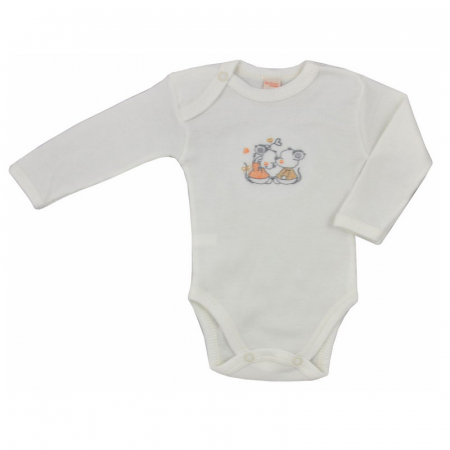 Body cu maneca lunga pentru copii Koala Misio 3034C_68 cm, Crem [1]