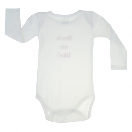 Body cu maneca lunga pentru copii Mini Bimbi BMB2-86-cm, Crem [2]
