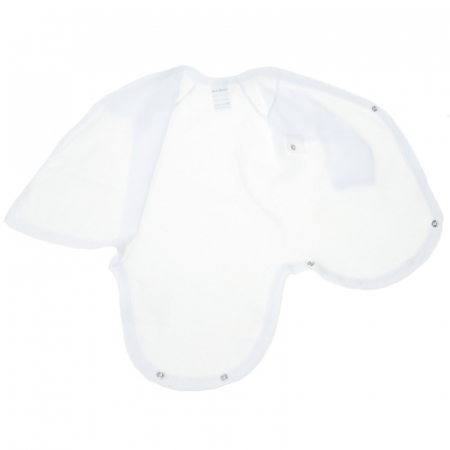 Body cu maneca lunga pentru copii Mini Bimbi BMBB-1-62-cm, Alb [2]