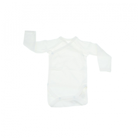 Body-uri baieti - Body cu maneca lunga pentru copii Mini Bimbi BPBN-1-62-cm, Crem