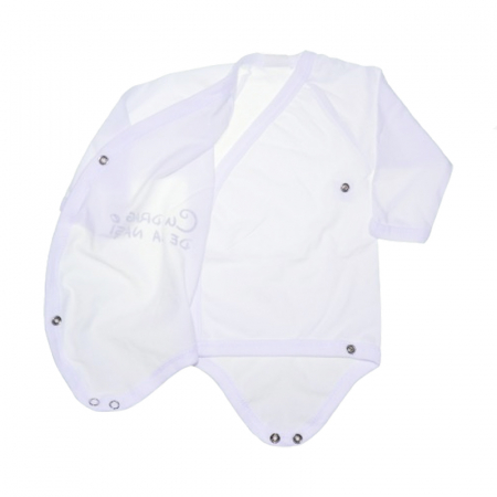 Body cu maneca lunga pentru bebelusi Mini Junior 562058, Alb [2]