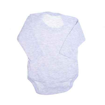 Body cu maneca lunga pentru bebelusi Mini Junior BDY-1504, Gri [1]