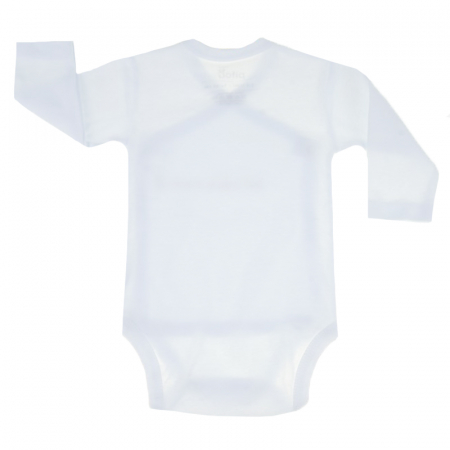Body cu maneca lunga pentru copii Pifou Model 10 ML10AB1-54-58-cm, Alb [2]