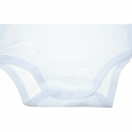 Body cu maneca lunga pentru copii Pifou Model 13 BBP-13-56-60-cm, Alb [1]