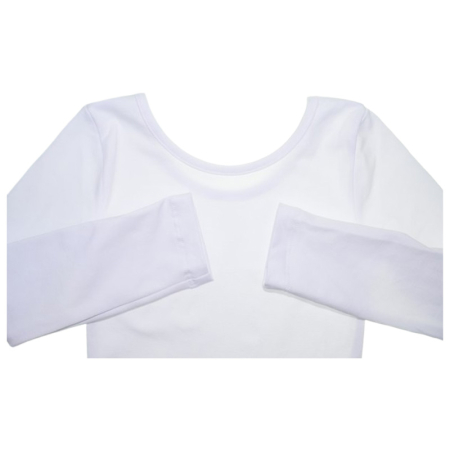 Body cu maneca lunga, pentru copii, Atut B1309A-116 , Alb [2]