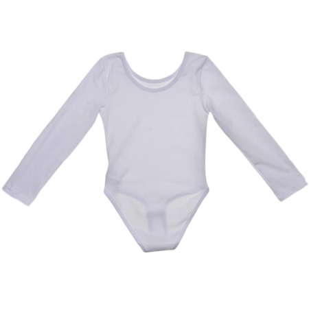Body cu maneca lunga, pentru copii, Atut B1309A-116 , Alb [1]