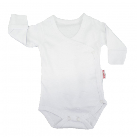 Body-uri baieti - Body cu maneca lunga pentru copii Baleno 3193-62, Alb