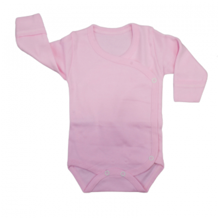 Body-uri fete - Body cu maneca lunga pentru fete Baleno BBY-7, Roz