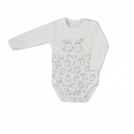 Body-uri baieti - Body cu maneca lunga pentru copii Koala Butelki 06-695C_74 cm, Crem