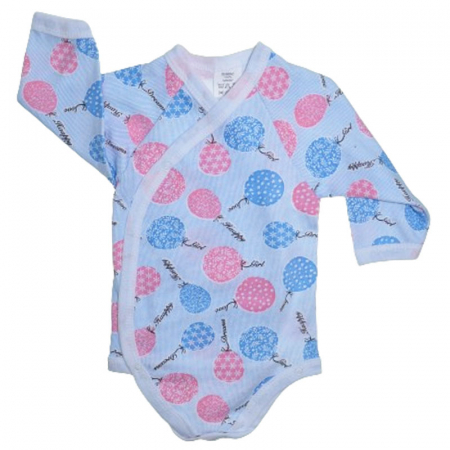 Îmbrăcăminte fete - Body cu maneca lunga pentru copii Mini Junior 220124, Albastru