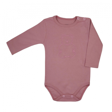 Îmbrăcăminte fete - Body cu maneca lunga pentru fete Koala Mis 08-384, Roz