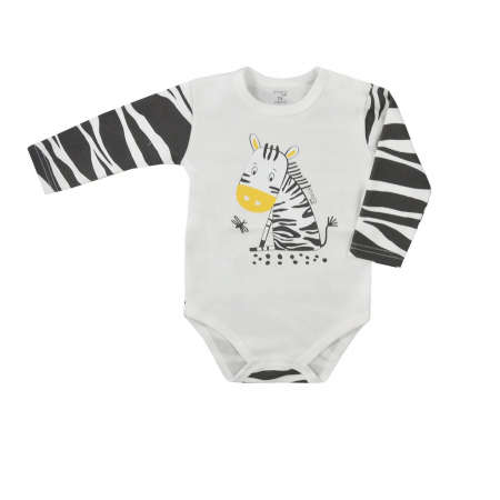 Body-uri baieti - Body cu maneca lunga pentru copii Koala Sawanna 08-058C_68 cm, Crem