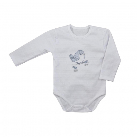 Body-uri baieti - Body cu maneca lunga pentru copii Koala Sikorka 08-311AL_74 cm, Alb