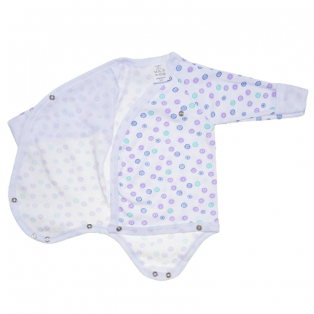 Body cu maneca lunga pentru copii Mini Junior 220124-3, Alb [2]