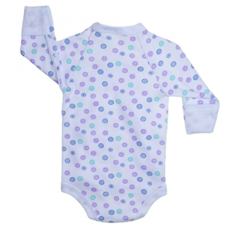 Body cu maneca lunga pentru copii Mini Junior 220124-3, Alb [1]