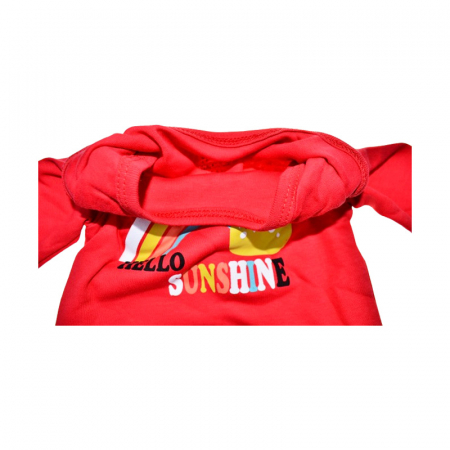 Body cu maneca lunga pentru copii, Mini Junior, BDY-16436R, Rosu [2]