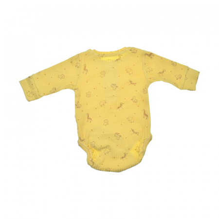 Body cu maneca lunga pentru copii, Mini Junior BDY-2469G, Galben [1]