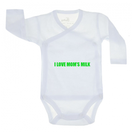 Body-uri baieti - Body cu maneca lunga pentru copii Pifou Model 10 M10-A10-1-62-66-cm, Alb
