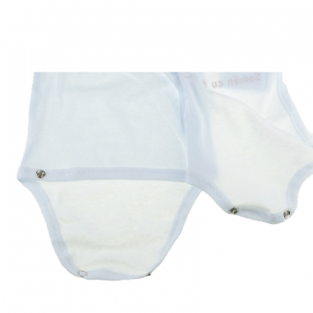 Body cu maneca lunga pentru copii Pifou Model 10 ML M10ML2-AA-66-70-cm, Alb [1]