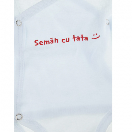 Body cu maneca lunga pentru copii Pifou Model 10 ML M10ML2-AA-66-70-cm, Alb [2]