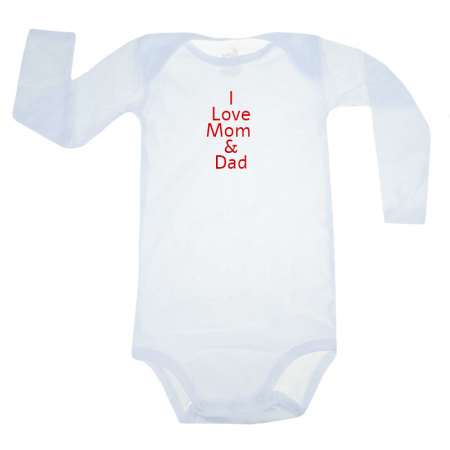 Body-uri baieti - Body cu maneca lunga pentru copii Pifou Model 6 MDL6-75, Alb