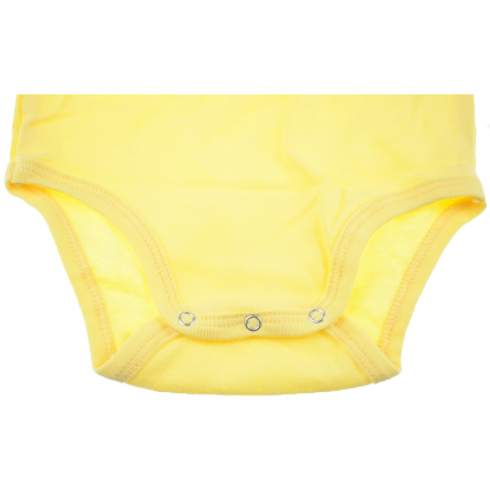 Body cu maneca lunga pentru copii Pifou Model 9 BPCP-2G-62-cm, Galben [1]