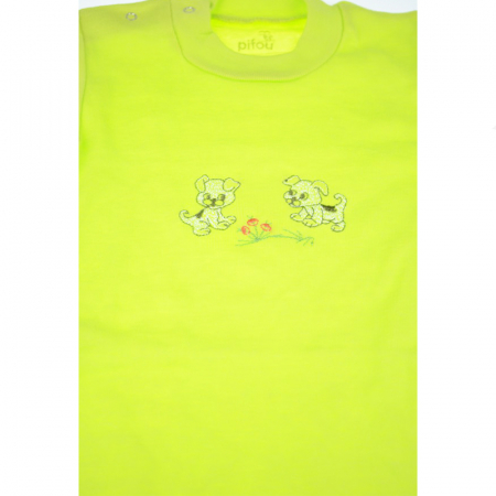 Body cu maneca lunga pentru copii Pifou Model 9 BPCP-4V-92-cm, Verde [2]