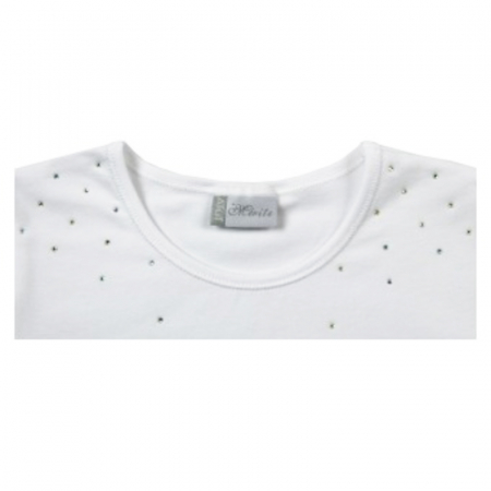 Body cu maneca lunga pentru fete Atut A-5121-146-cm, Alb [1]