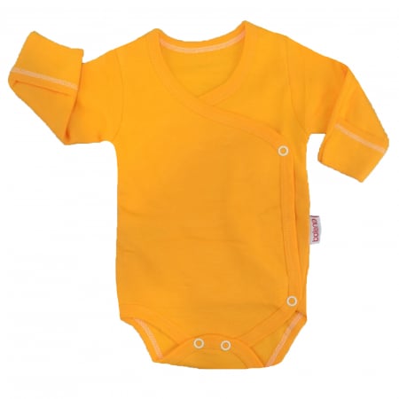 Body-uri fete - Body cu maneca lunga pentru fete Baleno 3193-4-62, Portocaliu