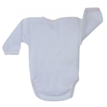 Body cu maneca lunga pentru fete Koala Bobas  K741, Alb [1]