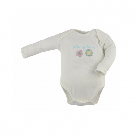 Body cu maneca lunga pentru fete Koala Flower A01-033C-98-cm, Crem [0]