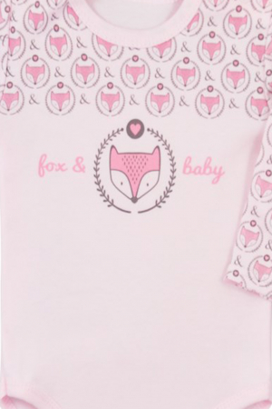 Body cu maneca lunga pentru fete Koala Lisek 3871-74, Roz [2]