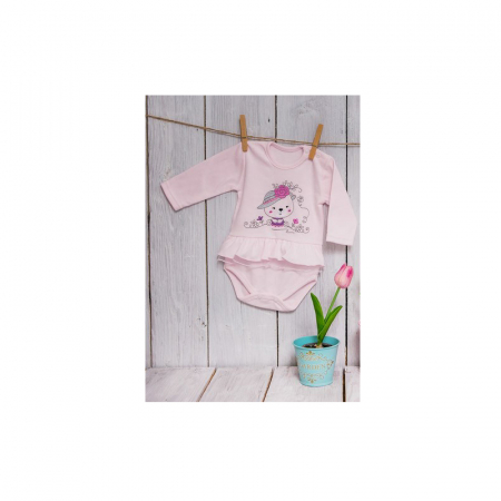 Body cu maneca lunga pentru fete Koala Misia 3771R-68-cm, Roz [1]