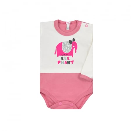 Body cu maneca lunga pentru fete Koala Play Time 3818-62-cm, Roz [1]
