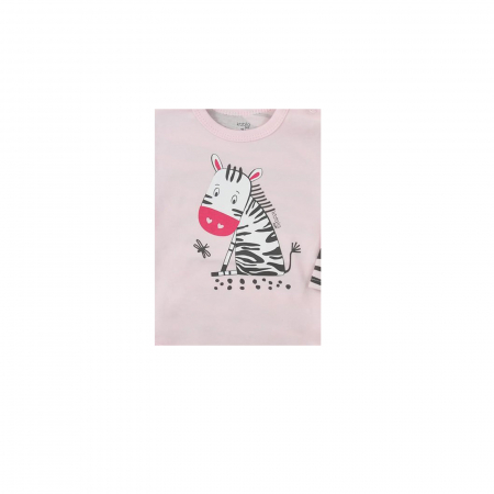 Body cu maneca lunga pentru fete Koala Sawanna 08-058_68 cm, Roz [1]