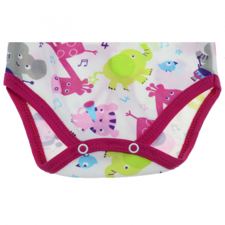 Body cu maneca lunga pentru fete Koala Zoo 3188-R-74-cm, Roz [1]