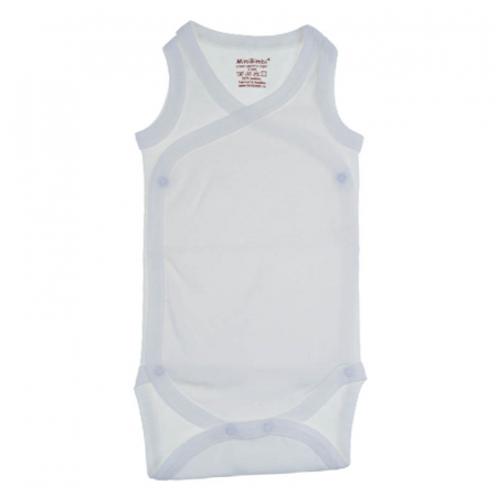 Îmbrăcăminte fete - Body fara maneca pentru copii Mini Bimbi 130323-3, Alb