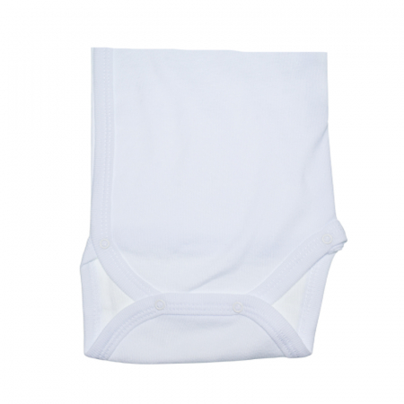 Body cu maneca lunga pentru fete Mini Bimbi BE0206, Alb [2]